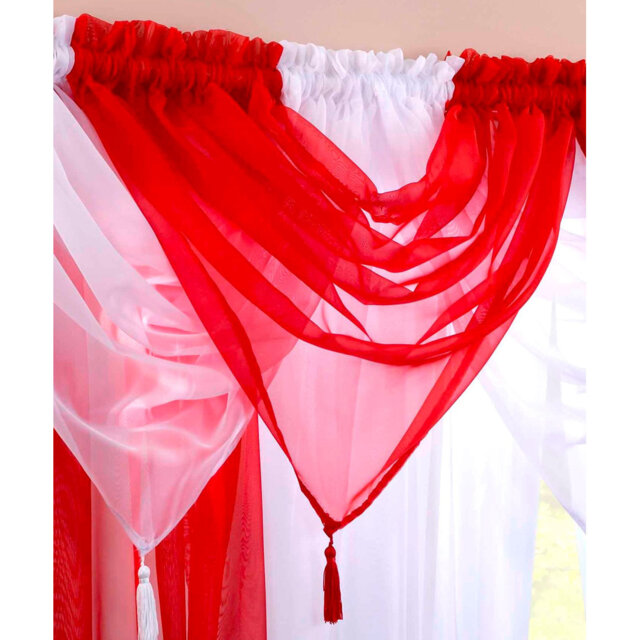 Maloy Solid Colour Pointed Window Pelmet