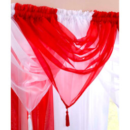 Maloy Solid Colour Pointed Window Pelmet