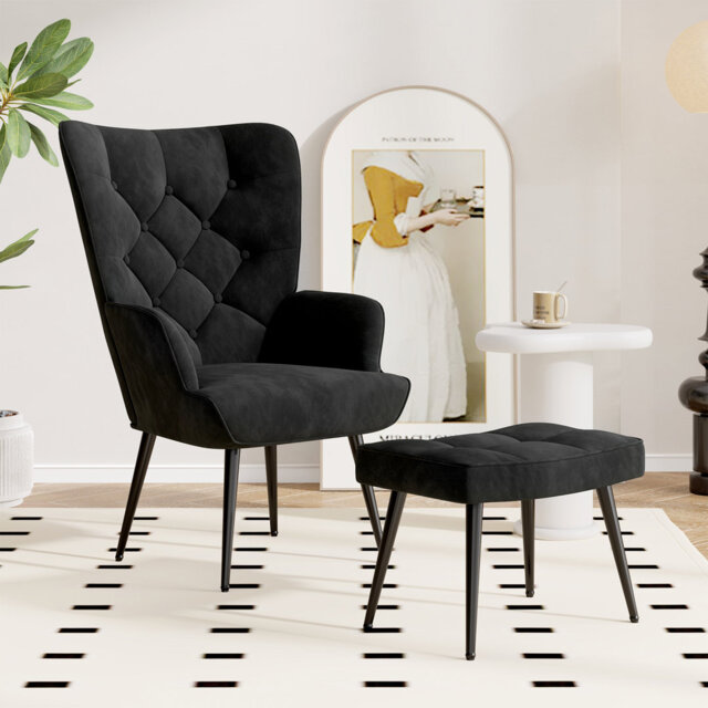 Velvet Accent Chair