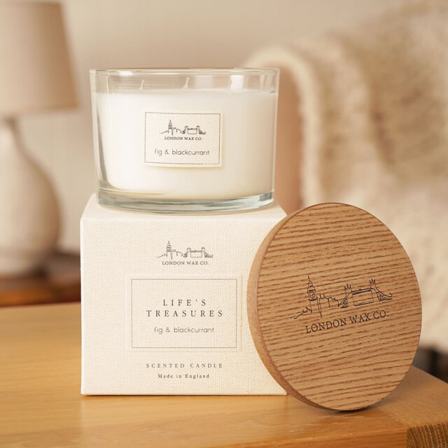The London Wax Company Fig and Blackcurrant Lidded Candle 368g