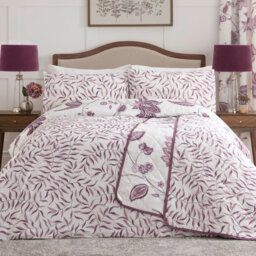 Polyester Floral Duvet Cover Set with Pillowcases Included