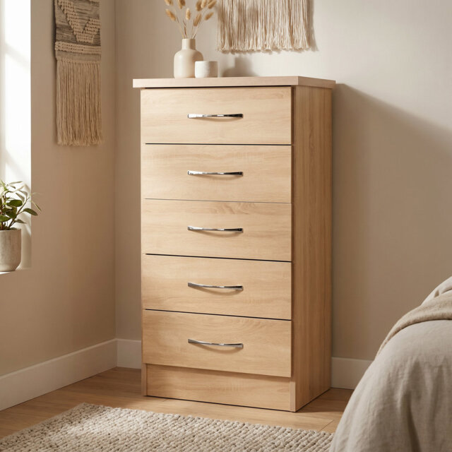 Kosie 5 Drawer Narrow Chest