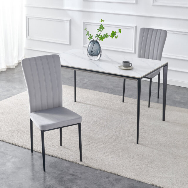 Aazad 119.38cm H Fabric Upholstered Metal Side Chair