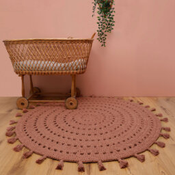 Claypool Nila Hand Braided Cotton Brown Rug
