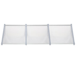 Dakota Fields 270cm W x 90cm D Plastic Cover Retractable Door / Window Awning