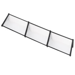 Dakota Fields 270cm W x 90cm D Plastic Cover Retractable Door / Window Awning