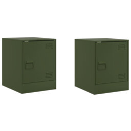 66 34.5cm W Steel Bedside Table