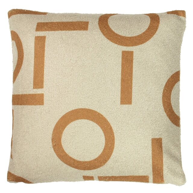 Geometric Black Square Cushion Cover