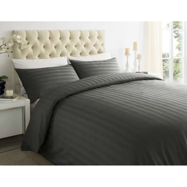 Satin Solid Colour Duvet Cover Set with Pillowcases Included