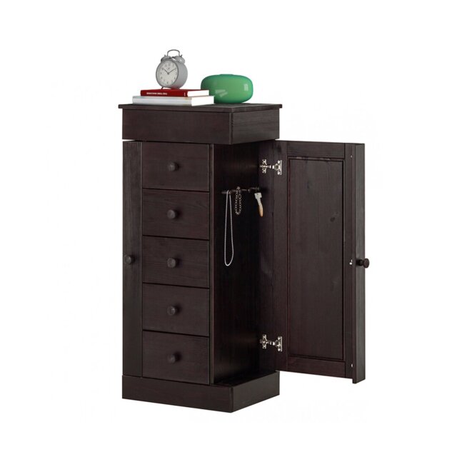 Imran Freestanding Solid Wood Jewelry Armoire
