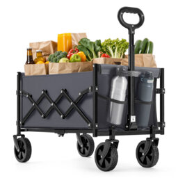 Bilbrey Foldable Camping Cart, Pull Garden Wagon