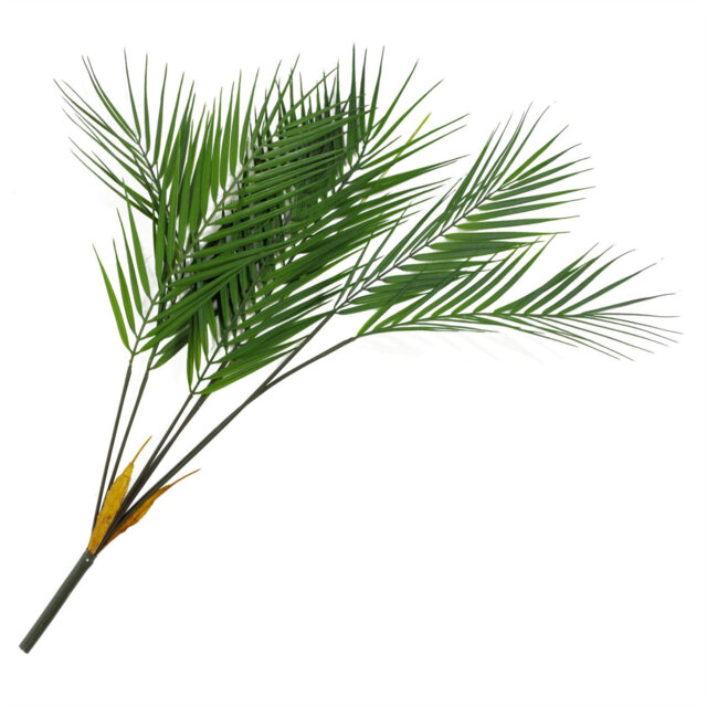Large Artificial Palm Tree No Pot 11 Leaves 118cm Realistic