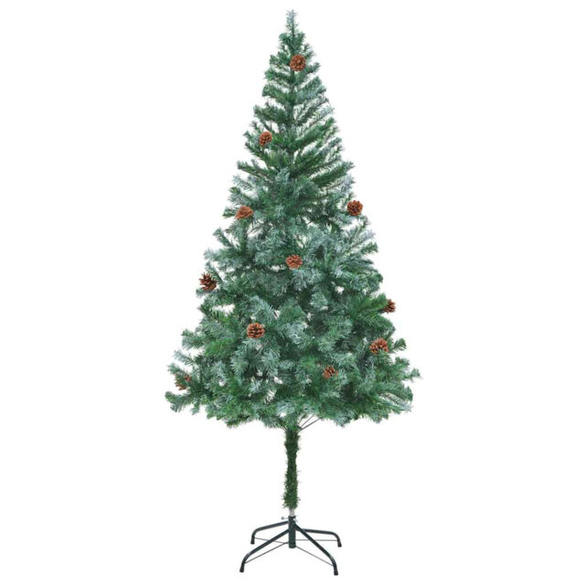 Artificial Christmas Tree with Stand 180 cm PVC and Steel
