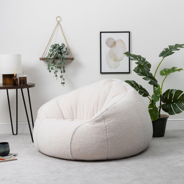 Tommen Sherpa Fleece Fluffy Bean Bag Chair by Wayfair