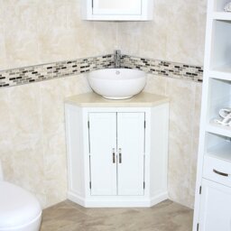 Andralyn 550mm Single Bathroom Vanity with Vessel Stone Basin
