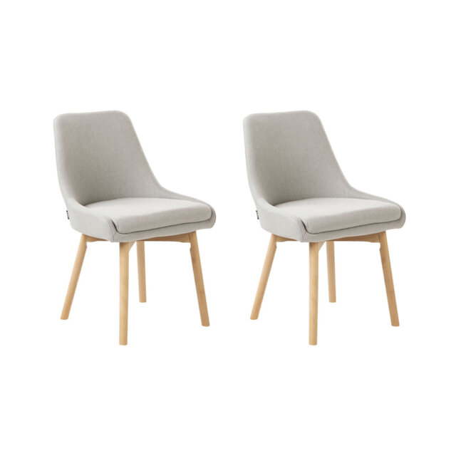 Set of 2 Dining Chairs MELFORT II Fabric