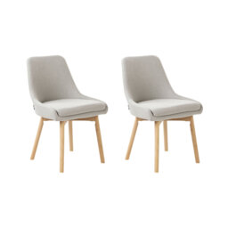 Set of 2 Dining Chairs MELFORT II Fabric