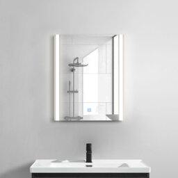 Bathroom Mirror,Illuminated LED Bathroom Mirror, LED Mirrors Light With Touch Control Switch,3cm