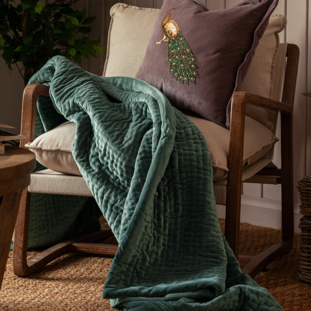 Haze Quilted Throw Blanket