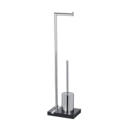 Noble Freestanding Toilet Roll and Brush Holder