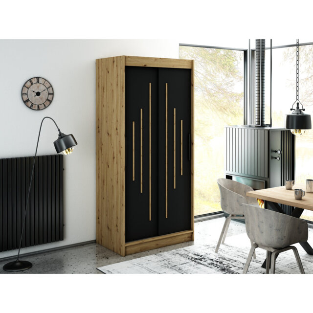 Leopardus 2 Door Manufactured Wood Wardrobe