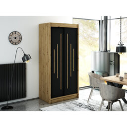 Leopardus 2 Door Manufactured Wood Wardrobe