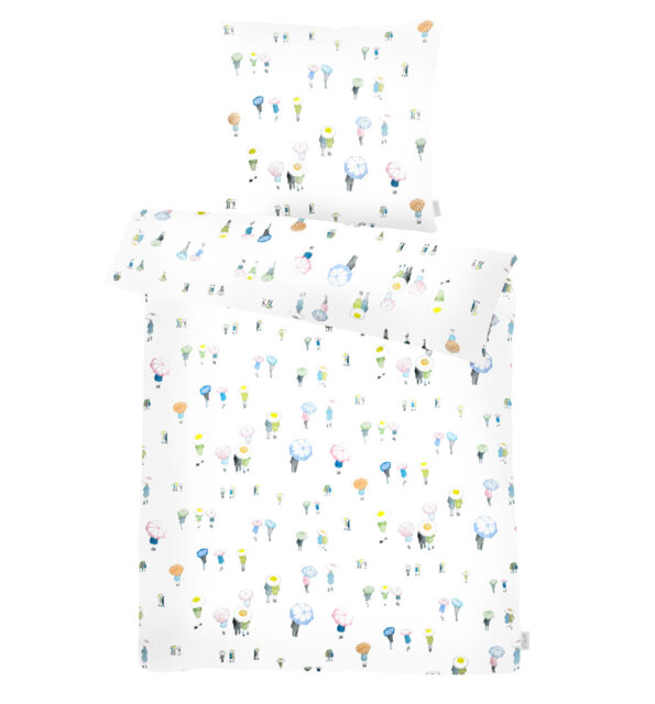 Organic Cotton No Pattern Duvet Cover Set with Pillowcases