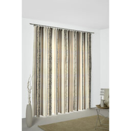 Peachey Synthetic Pencil Pleat Curtain, single Panel, opaque