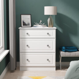 Fully Assembled Argyle 3 Drawer 76.5Cm W Chest of Drawers