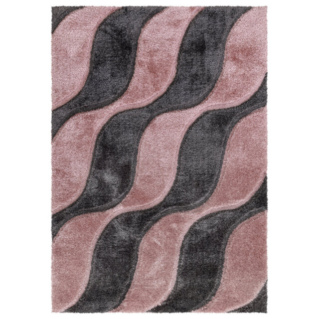 Aishlyn Geometric Machine Tufted Shag 200cm X 290cm Indoor / Outdoor Area Rug