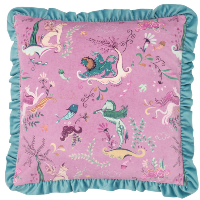 Athena Mythological Abstract Square Cushion Cover