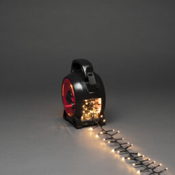 Konstsmide 200 Warm White LED Outdoor Christmas Lights - Durable Cable Reel