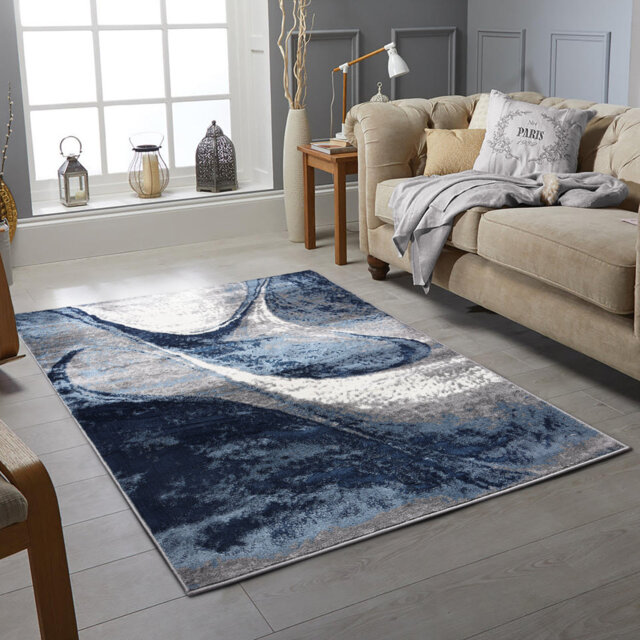 Cepeda Rectangle Abstract Dhurrie Washable Area Rug