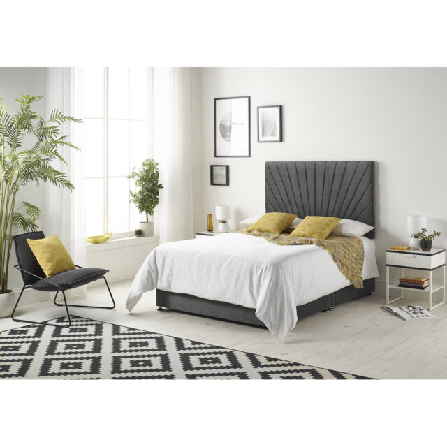 Schofield Sprung Memory Foam Divan Bed Set with Headboard and Drawer Options