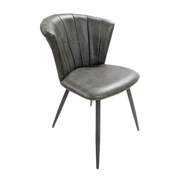 48cm H Upholstered Side Chair in Green