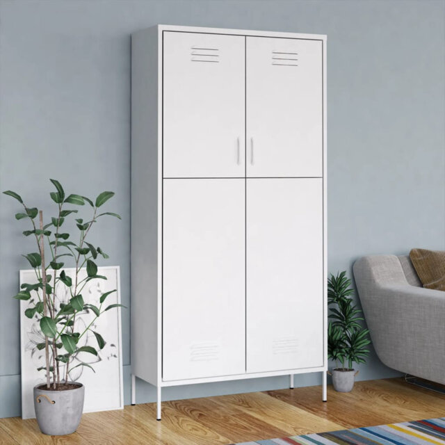 Branwell 2 Door Steel Wardrobe