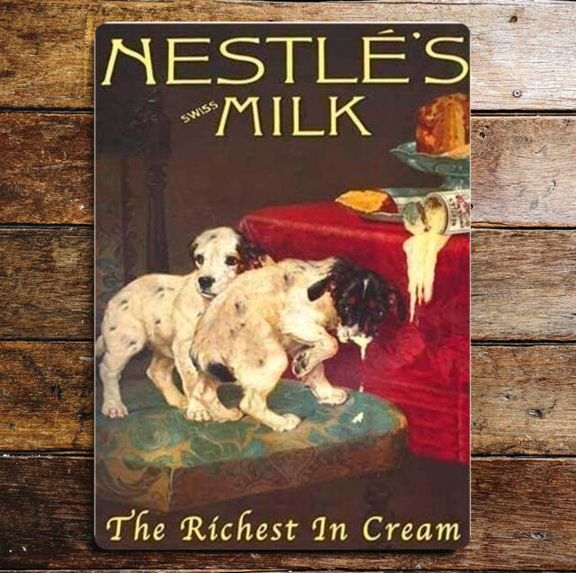 Neslte's Swiss Milk the Richest in Metal Wall Décor