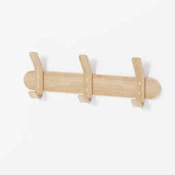 Cesc Solid Wood 3 - Hook Wall Mounted Coat Rack