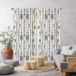 Anjelita Blackout Curtain Single Panel