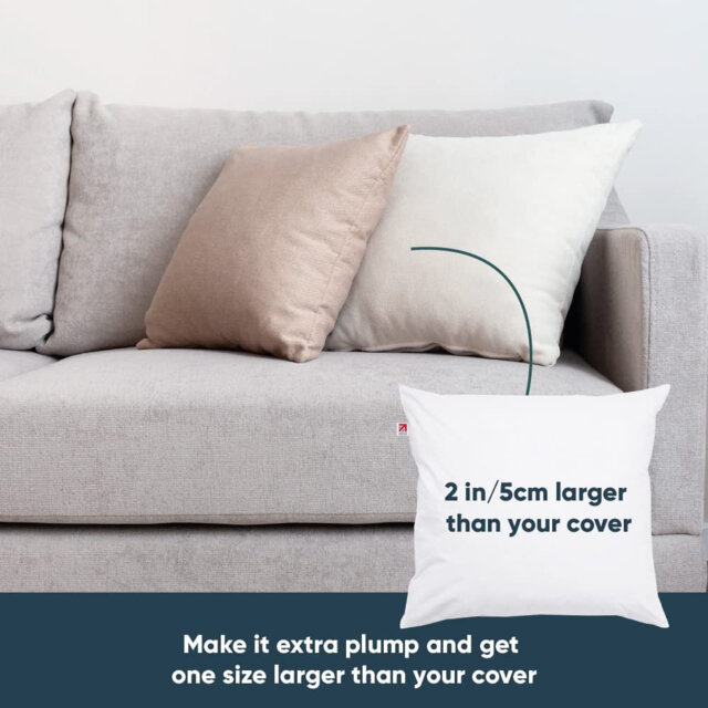"Microfibre Super Bounce Fibre Cushion Pads - 20"" x 20"" (51 x 51cm) - 2 PACK"