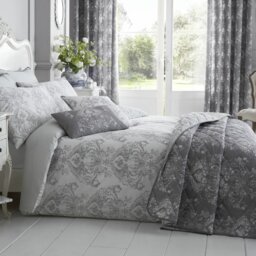 Hubert Cotton Blend Floral Duvet Cover Set with Pillowcases Included