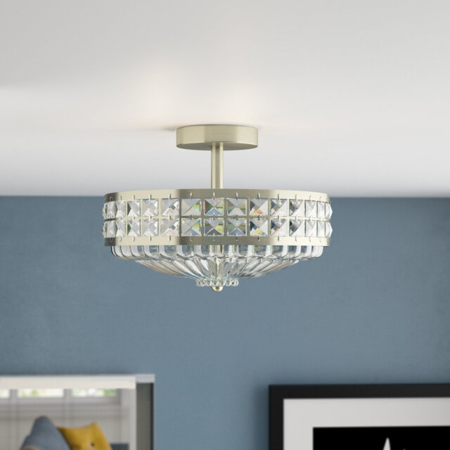 Ferris 3-Light 32cm Semi Flush Mount
