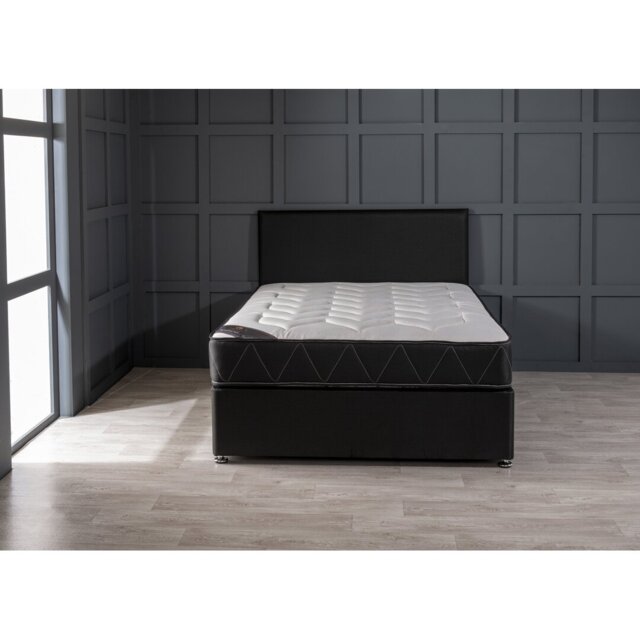 Asia Upholstered Bed with Mattress