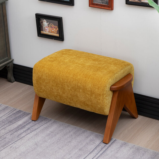 65cm Wide Rectangle Solid Colour Standard Ottoman