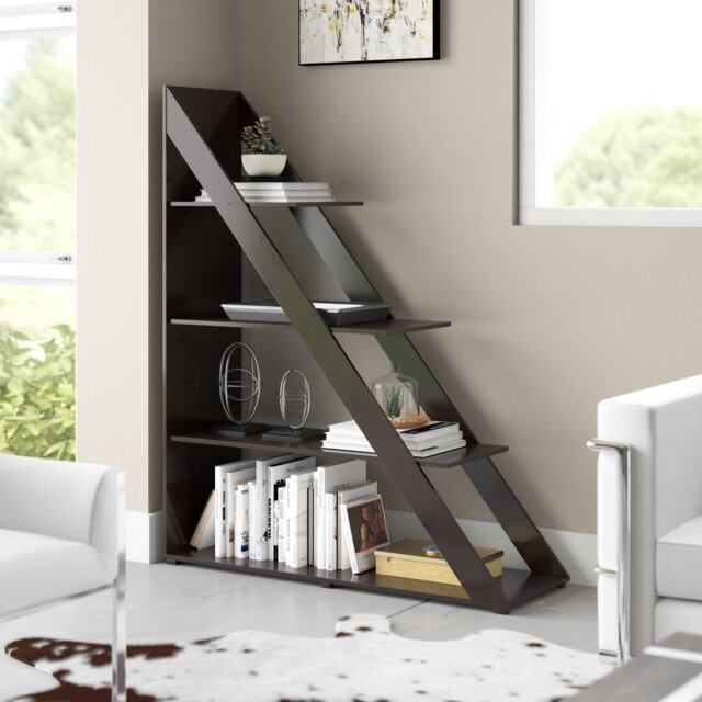 149.86cm H x 121.29cm W Geometric Bookcase