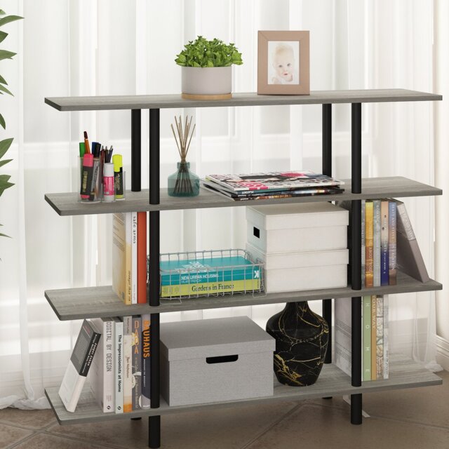 Marcellina 100cm H x 120cm W Plastic Etagere Bookcase