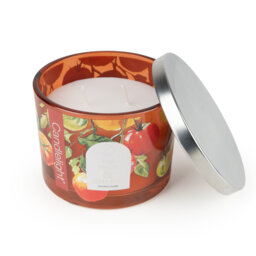 Scented Jar Candle with Glass Holder