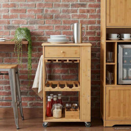 Bamboo Bar Cart