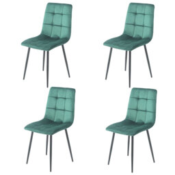 Adalaina 47cm H Tufted Velvet Upholstered Metal Armchair