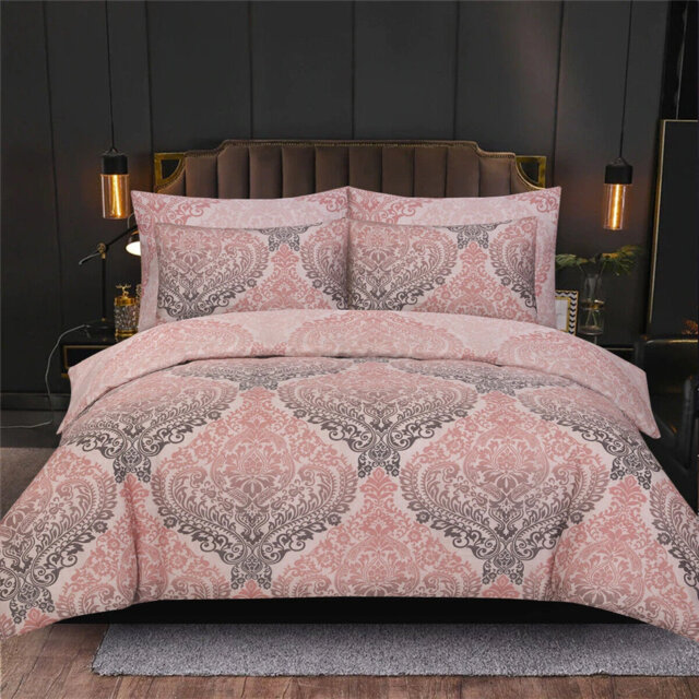 Cotton No Pattern Duvet Cover with Pillowcases Included